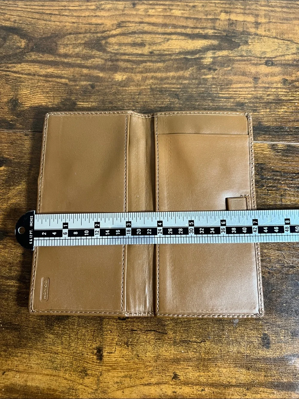 Coach Tan Leather Men's Card Holder